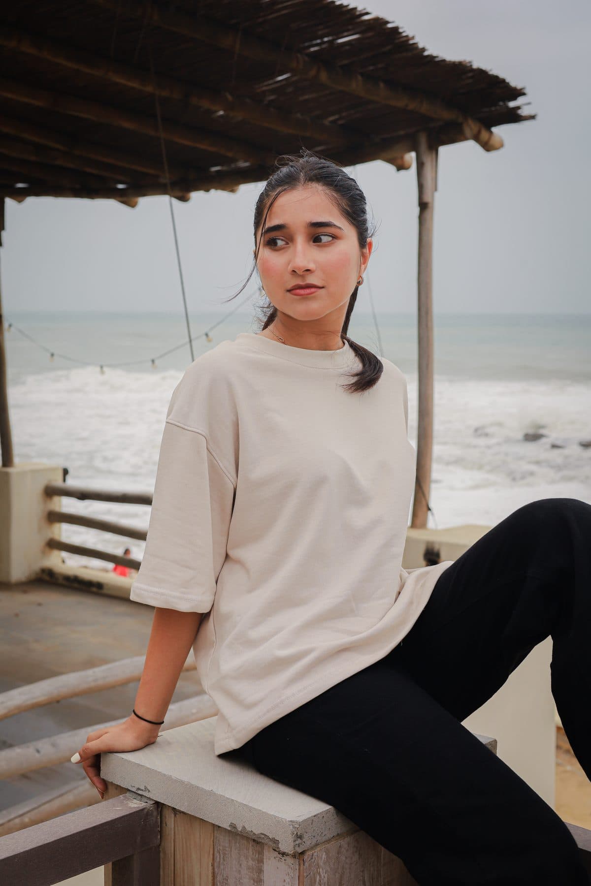 Boxy Tee - Beige