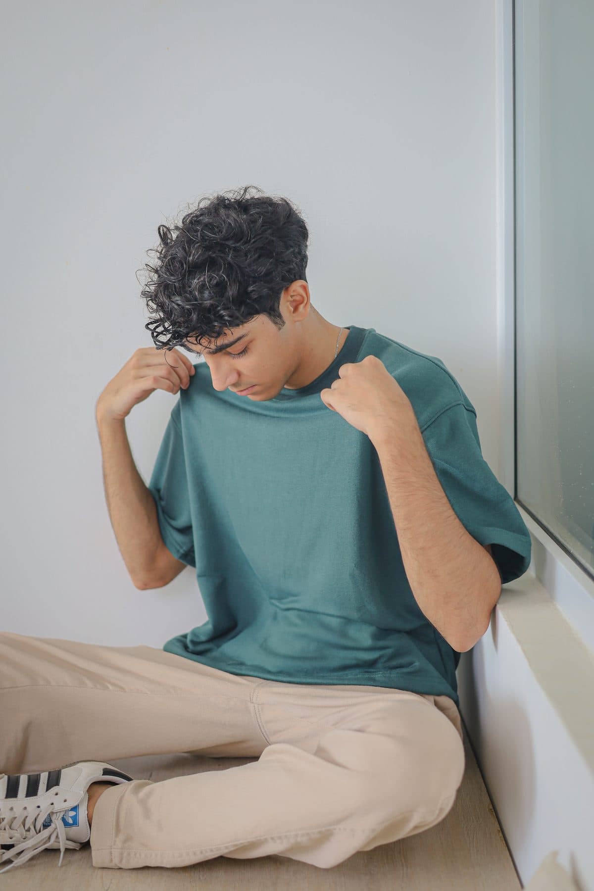 Boxy Tee - Bottle Green