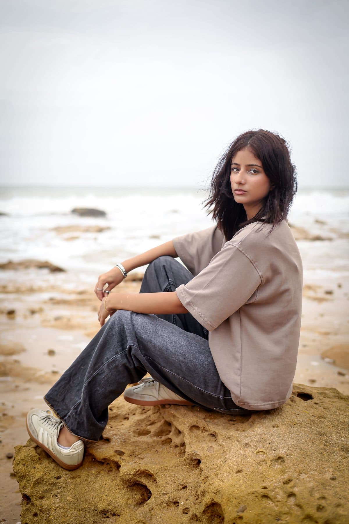 Boxy Tee - Brown